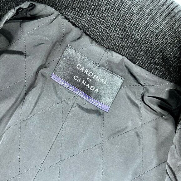 Cardinal of Canada black double layer cashmere wool sport coat jacket M - Picture 5 of 11